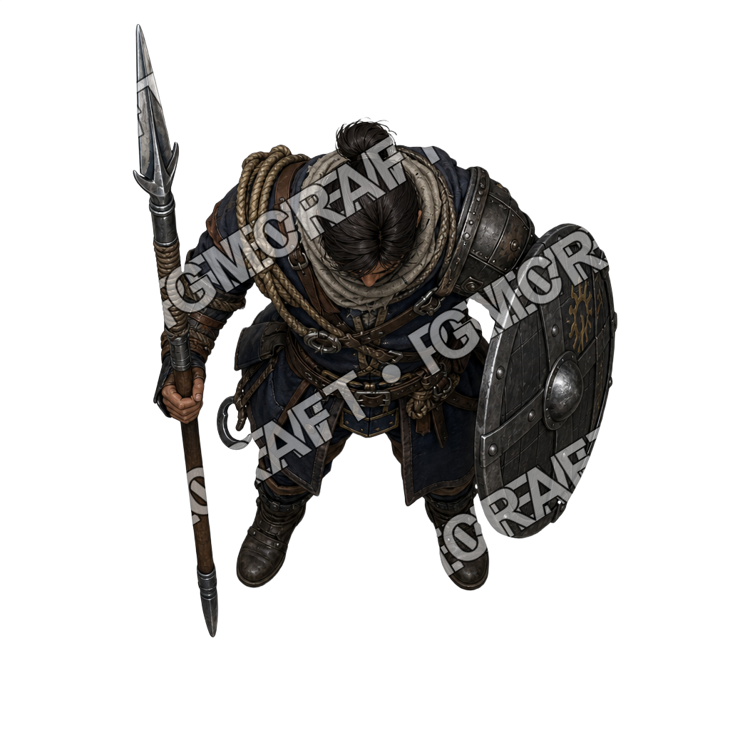 Heavy Iron Bound Barge Marine top-down token preview
