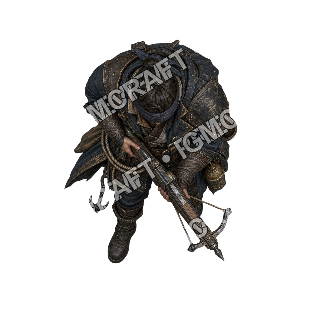 Heavy Iron Bound Barge Sharpshooter top-down token preview