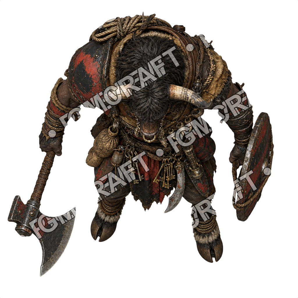 Heavy Minotaur Bireme Loot Keeper top-down token preview