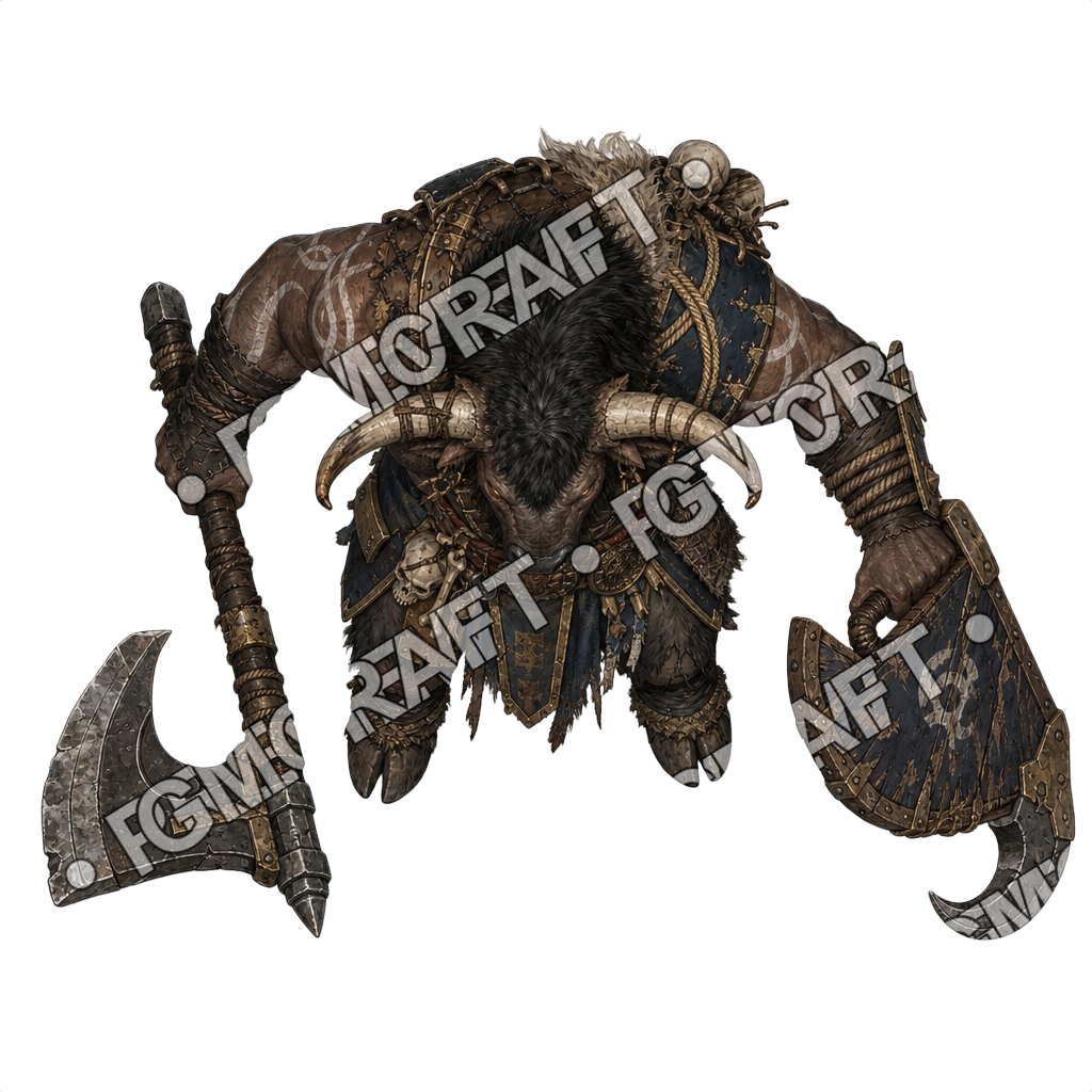 Heavy Minotaur Bireme War Captain top-down token preview