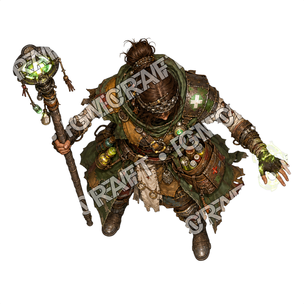 Scavenger Junk Healer Or Mage top-down token preview