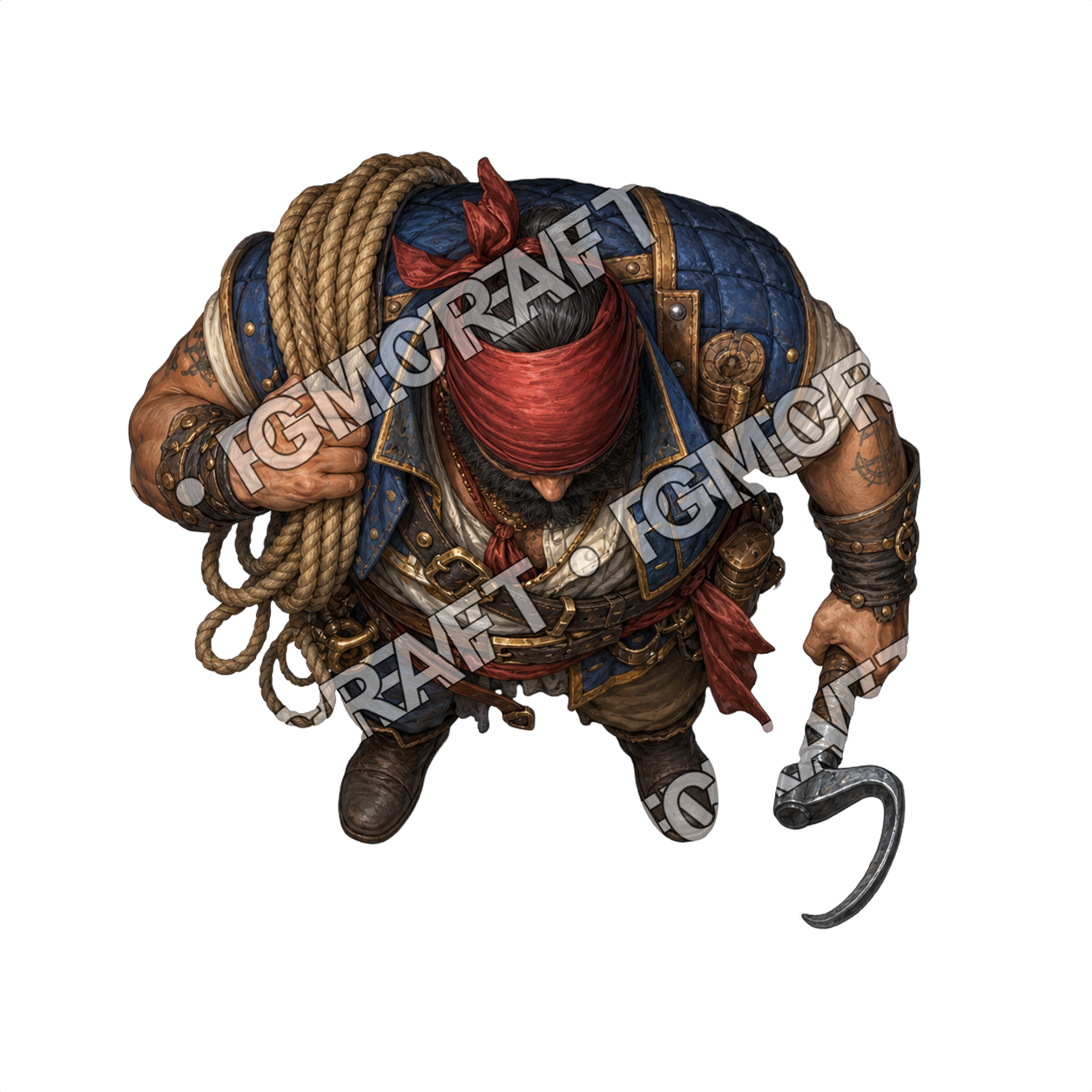 Supply Skiff Bosun top-down token preview