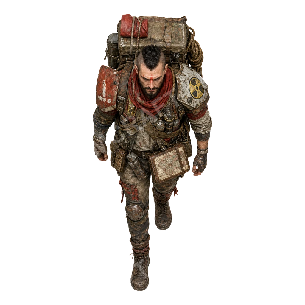 Wasteland Nomads 47 top-down token preview