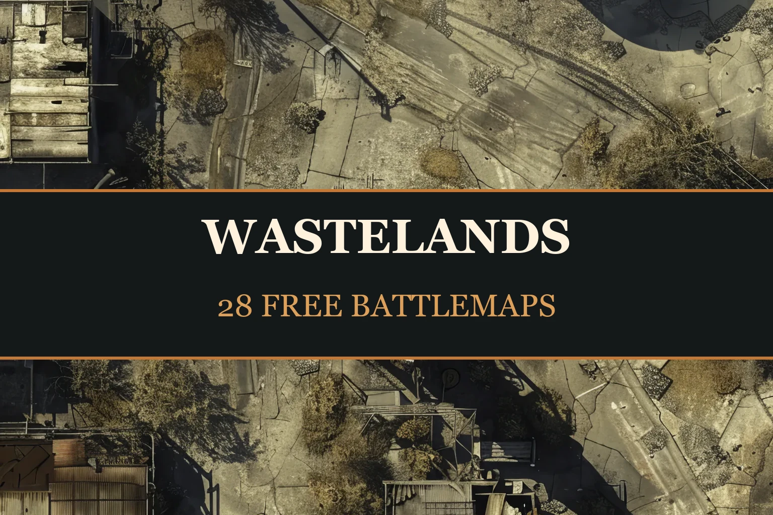 Terres désolées — 28 battlemaps gratuites