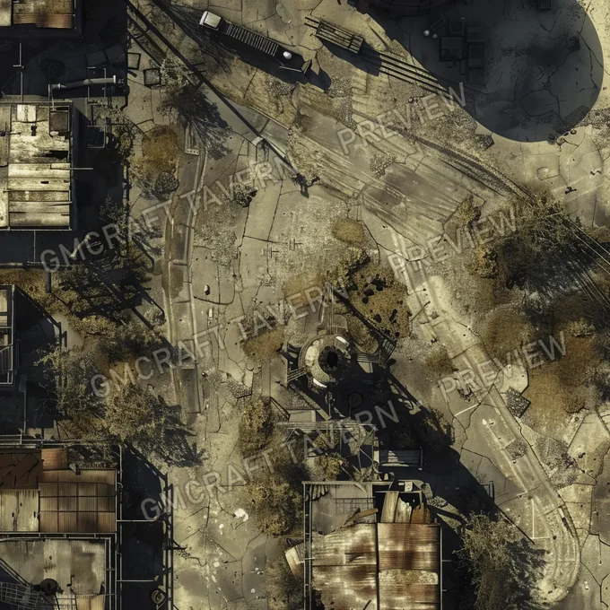 Aperçu de battlemap : A Wasteland With A