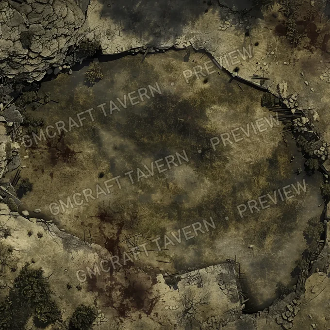 Aperçu de battlemap : Eerie Expanse A Desolate Wastela