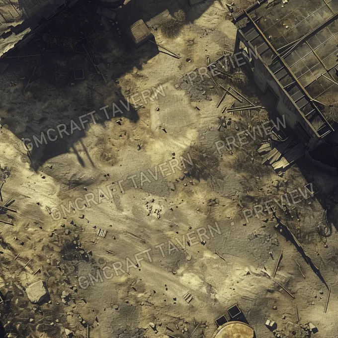 Aperçu de battlemap : Eerie Expanse A Desolate Wastela