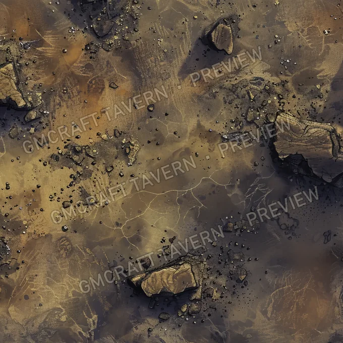 Aperçu de battlemap : Eerie Expanse A Desolate Wastela