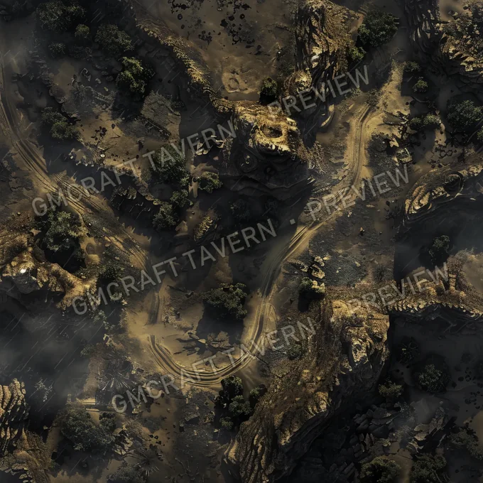Aperçu de la battlemap « Haunted Highlands A Rugged And F »