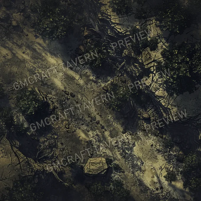 Aperçu de la battlemap « Haunted Highlands A Rugged And F »
