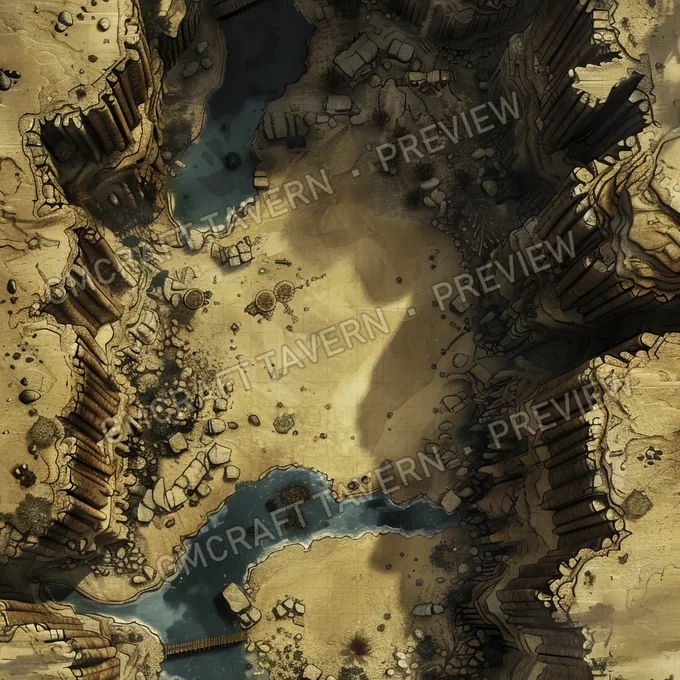 Aperçu de la battlemap « Post Apocalyptic D »