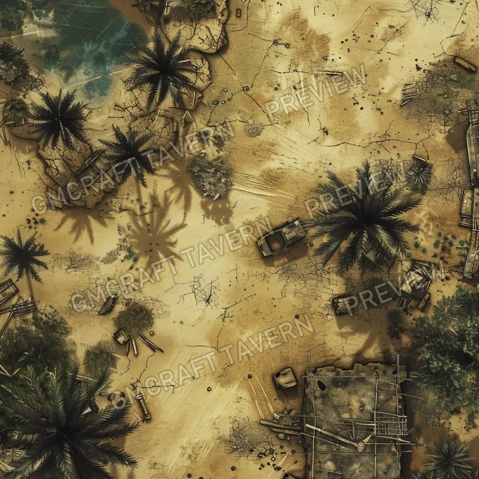 Aperçu de la battlemap « Post Apocalyptic D »