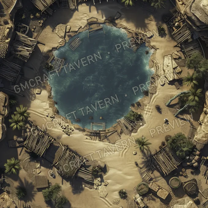 Aperçu de la battlemap « Post Apocalyptic D »