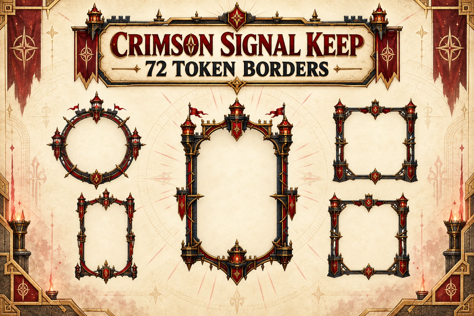 72 Crimson Signal Keep Token Borders