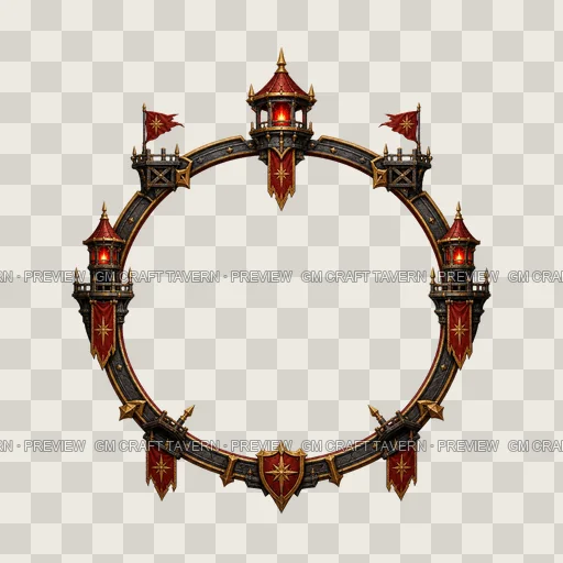 Border 32 top-down token preview