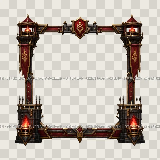 Border 61 top-down token preview