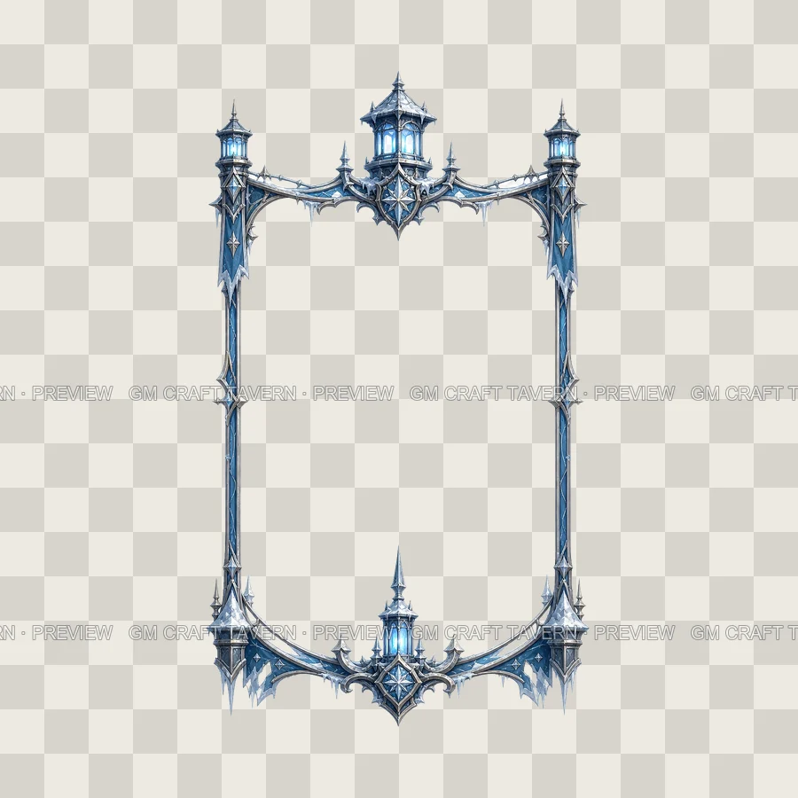 Frost Lantern Post Borders product preview 3