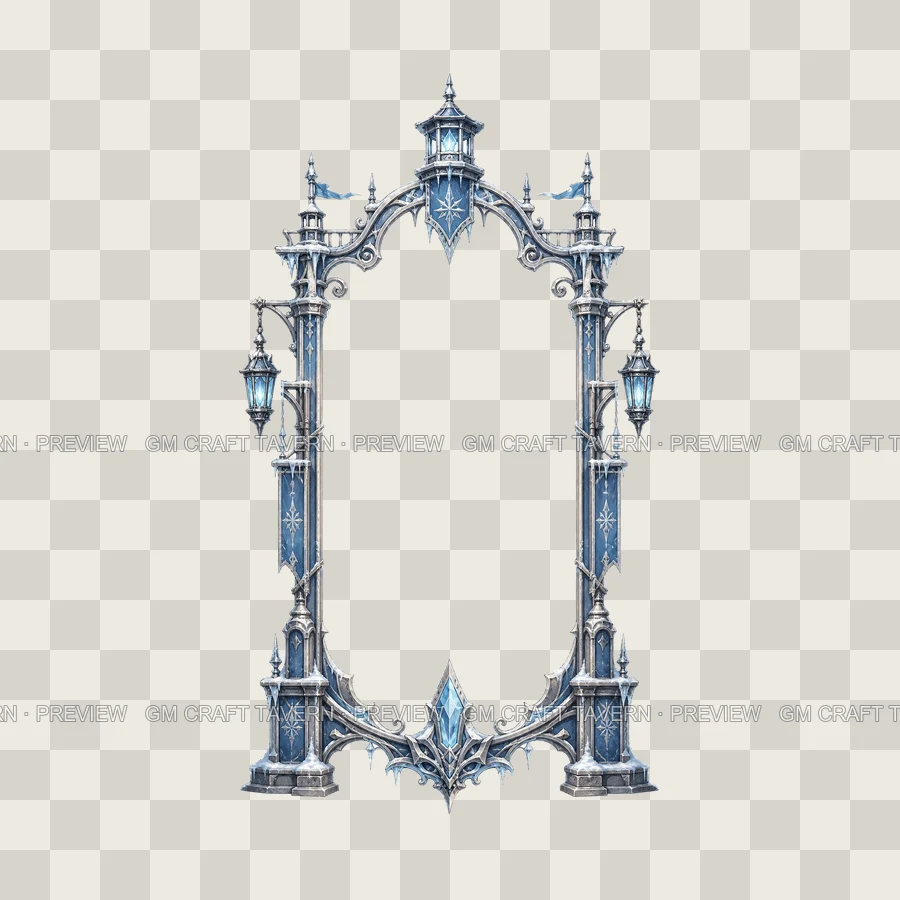 Frost Lantern Post Borders product preview 4