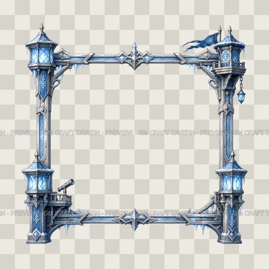 Frost Lantern Post Borders product preview 7