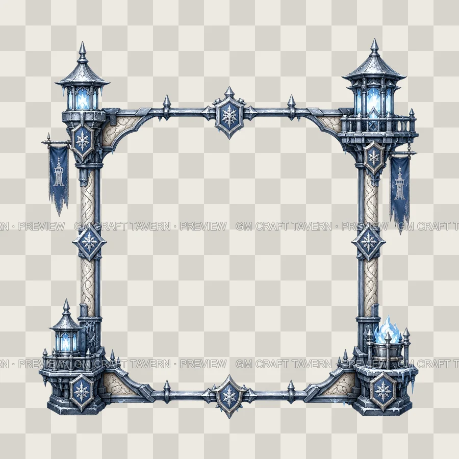 Frost Lantern Post Borders product preview 8