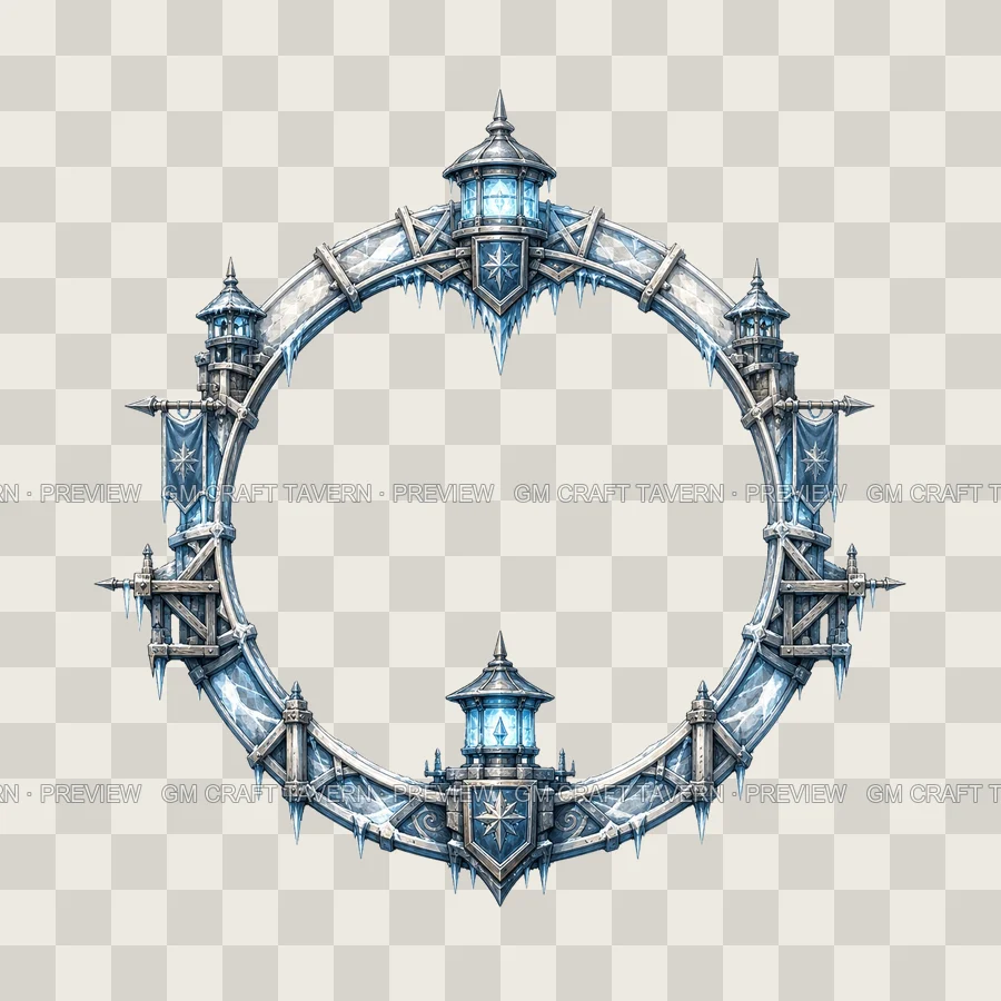 Frost Lantern Post Borders product preview 9