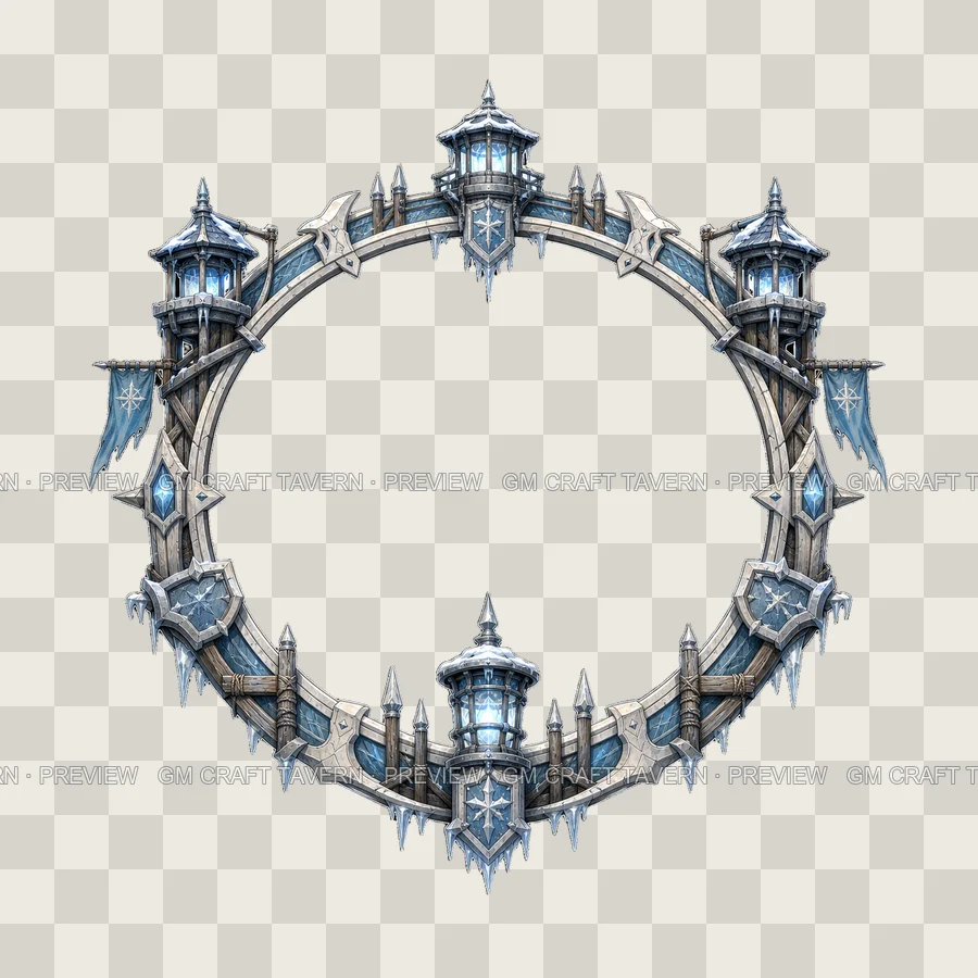 Frost Lantern Post Borders product preview 10