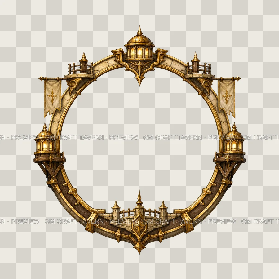 Gilded Overlook Borders product preview 1