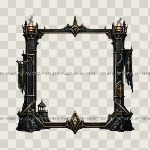 Border 64 top-down token preview