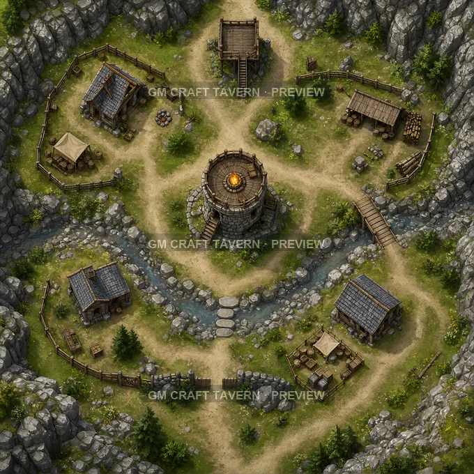 Valley Signal Station battlemap preview