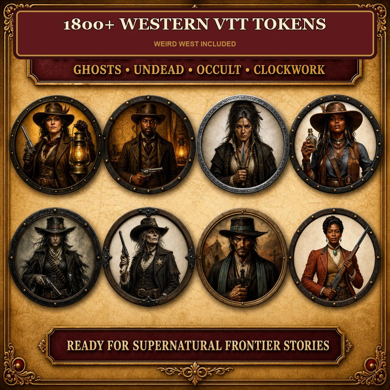 Aperçu du produit Western RPG Tokens 5
