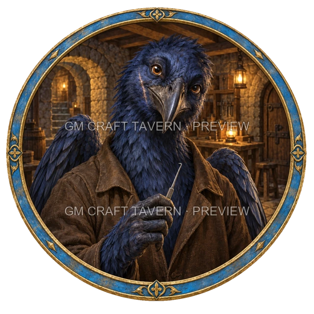 Aperçu du token vu du dessus de Varka Duskford - Roublard