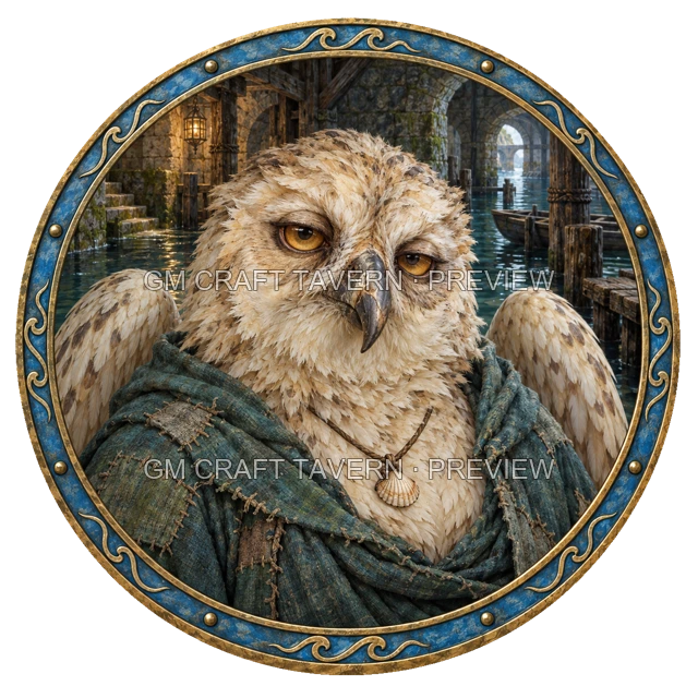 Aperçu du token vu du dessus de Urdan Ironwell - Occultiste