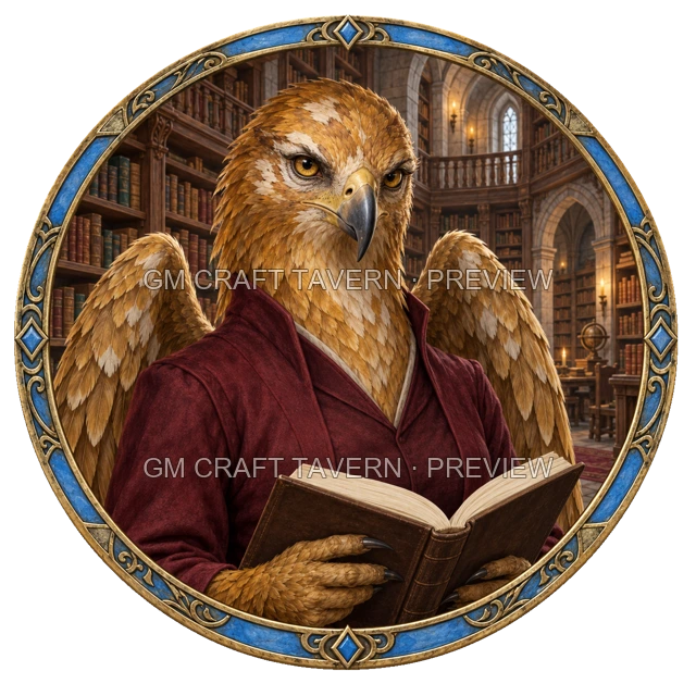 Aperçu du token vu du dessus de Durg Ironwell - Magicien