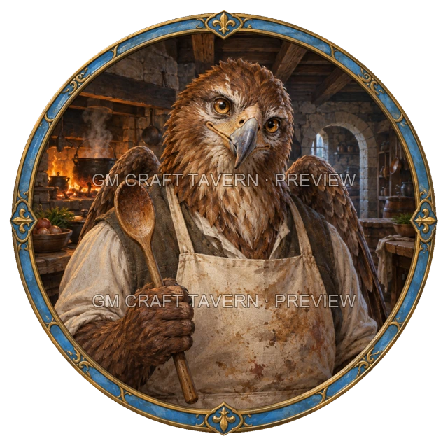 Morga Westmere - aperçu de token d’aubergiste vu du dessus