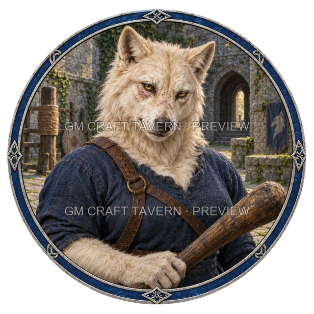 Aperçu du token vu du dessus de Urdan Stonebrook - Barbare