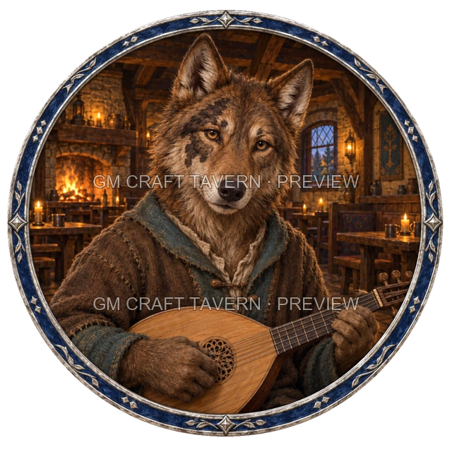 Aperçu du token vu du dessus de Besha Stonebrook - Barde