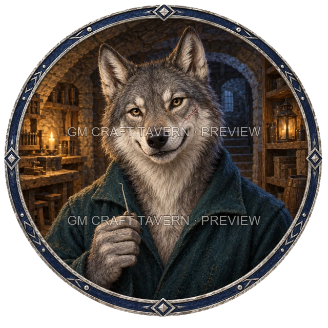 Aperçu du token vu du dessus de Varka Duskford - Roublard