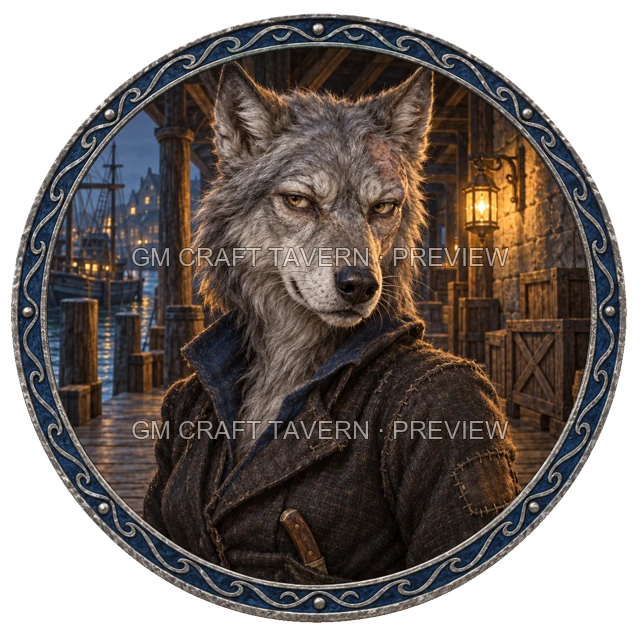 Aperçu du token vu du dessus de Urdan Duskford - Roublard