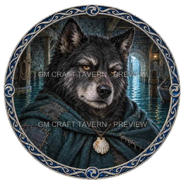 Aperçu du token vu du dessus de Urdan Ironwell - Occultiste