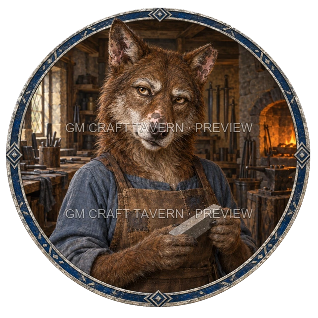 Urdan Westmere - aperçu de token de forgeron vu du dessus