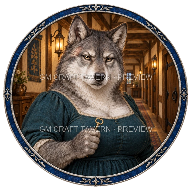 Durg Westmere - aperçu de token d’aubergiste vu du dessus