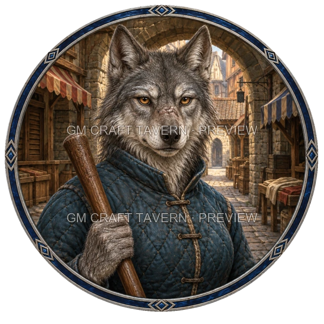 Durg Northbank - aperçu de token de garde vu du dessus