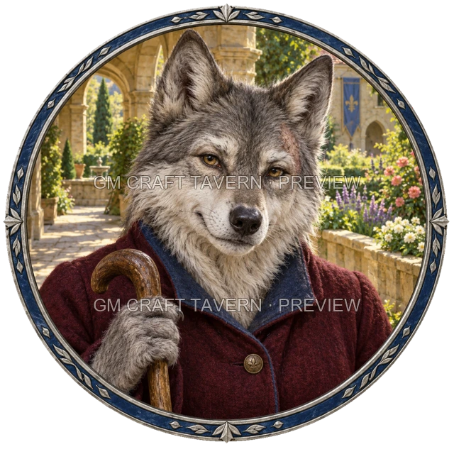 Urdan Oakbend - aperçu de token de noble vu du dessus
