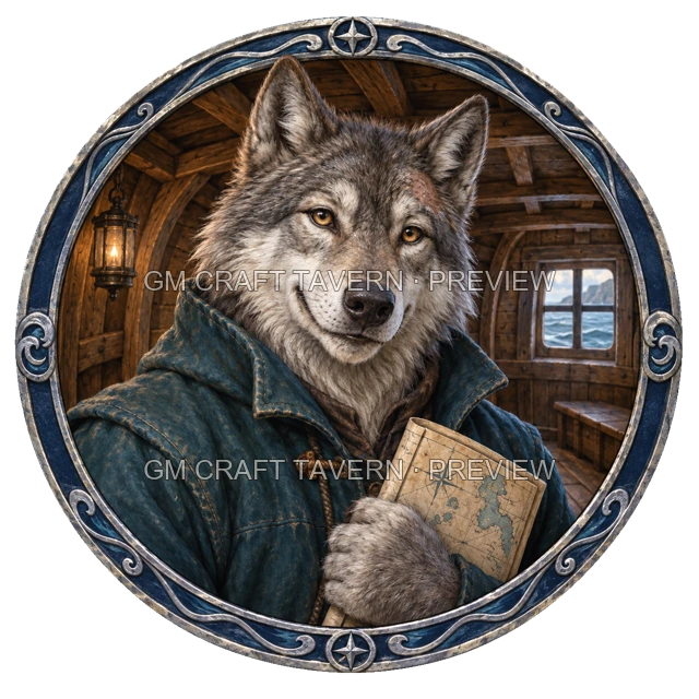 Varka Hillward - aperçu de token de marin vu du dessus