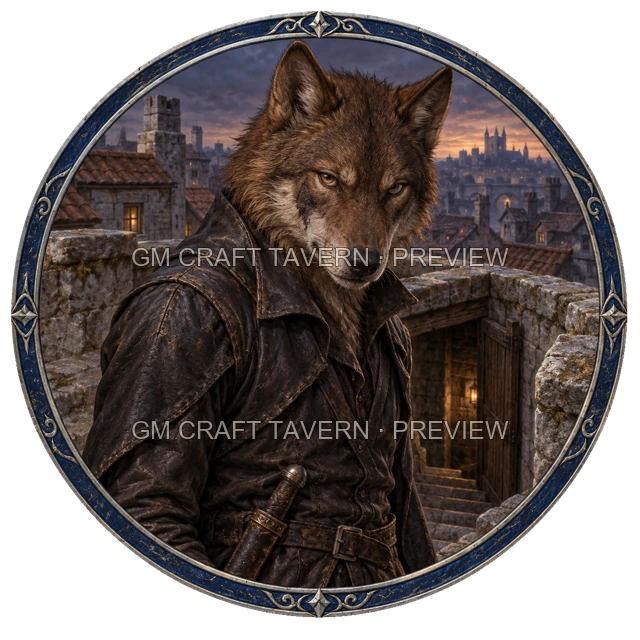 Aperçu de token d’assassin vu du dessus