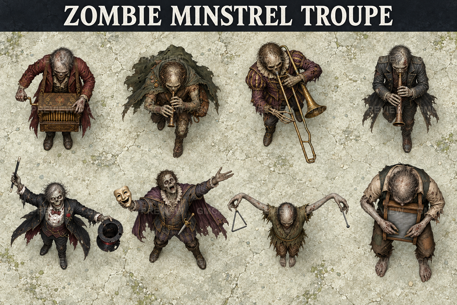 Aperçu du produit Troupe de ménestrels zombies 3