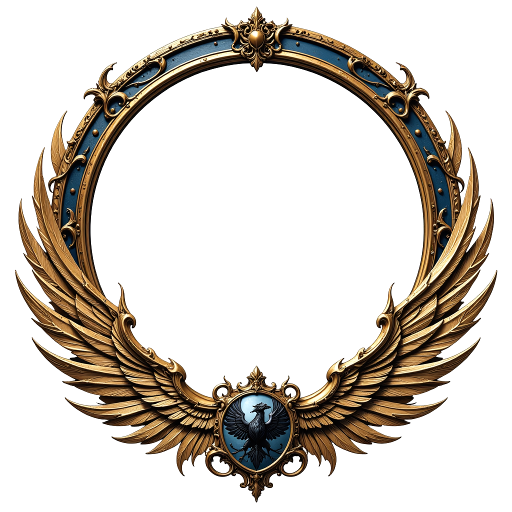 Golden gryphon token border frame — dnd token border generator