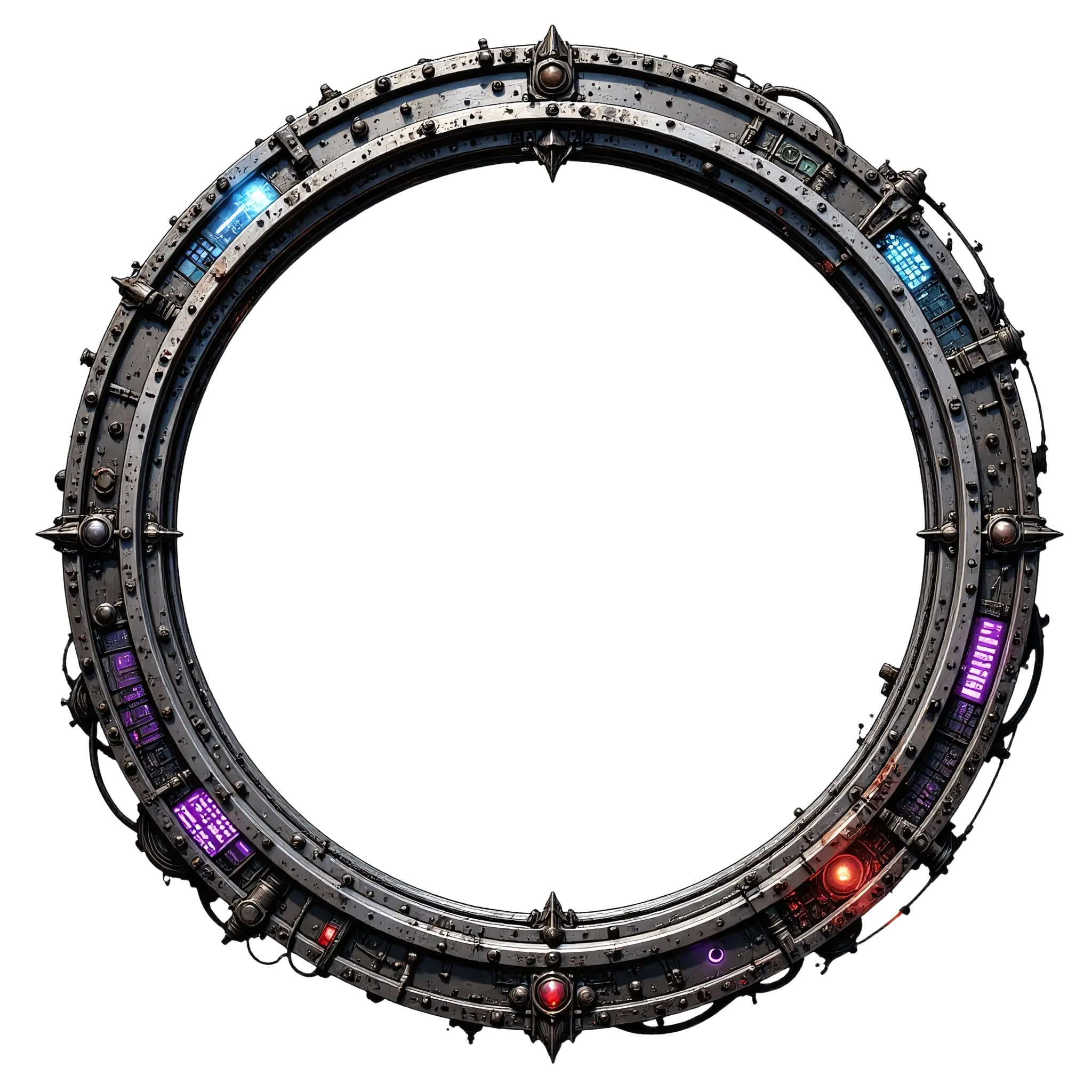Cyberpunk token border frame — dnd token border generator