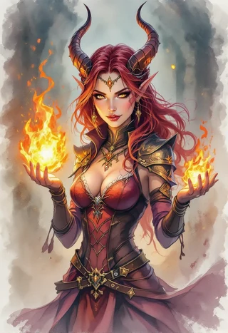 DnD character art generator result — AI portrait creator sample for fantasy RPG character portrait