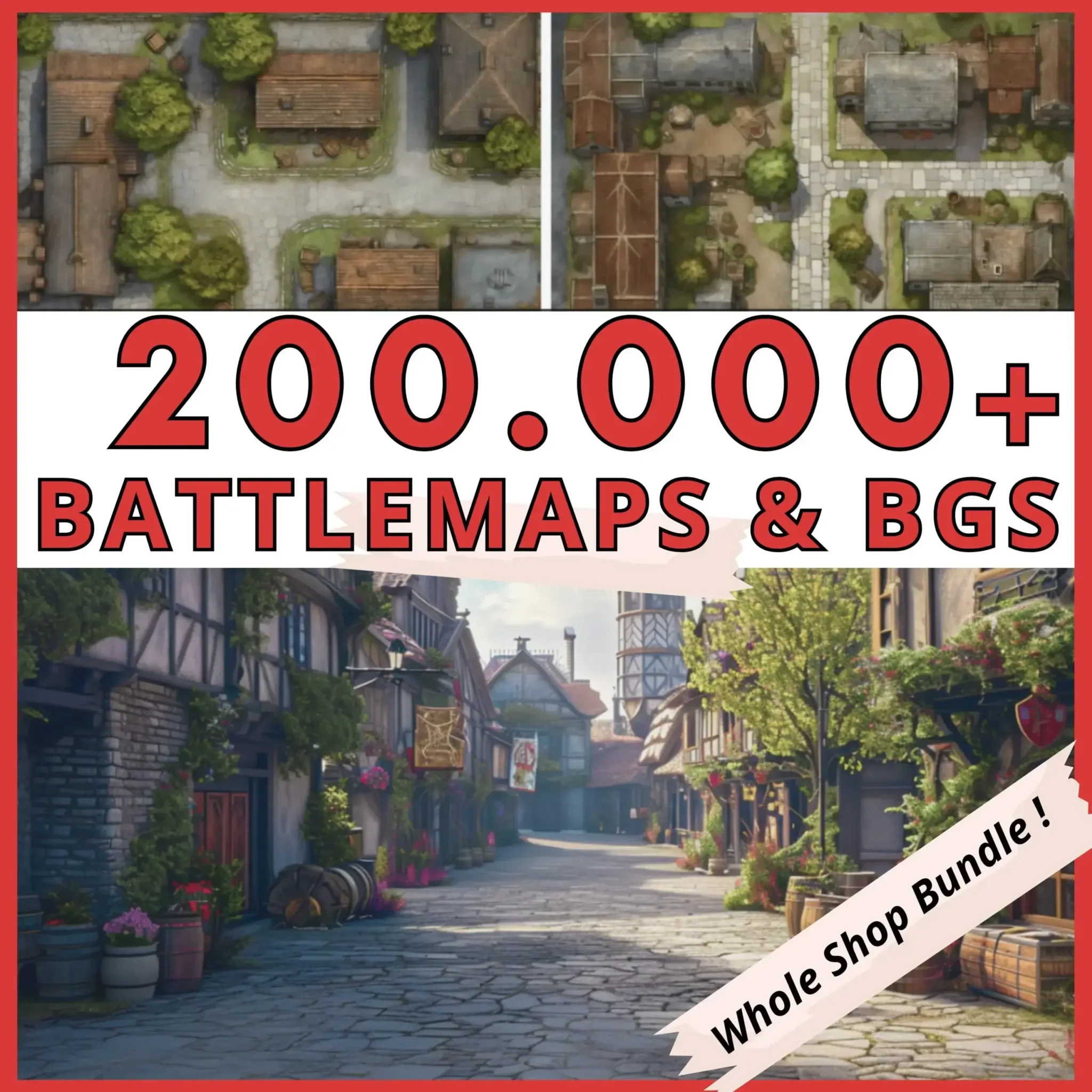 200,000 Fantasy Maps And Background Images — battlemaps and RPG maps bundle (fantasy map generator)